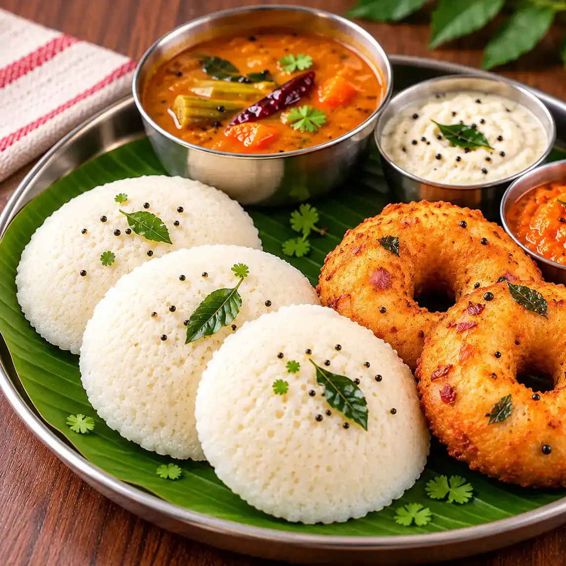 Idly Vada Combo — Experience the classic comfort of our Idli Vada Combo at Apna Bazar - Eatery